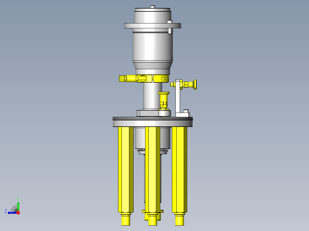 头部升降机构右视图