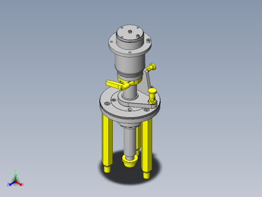 头部升降机构正等轴测缩略图