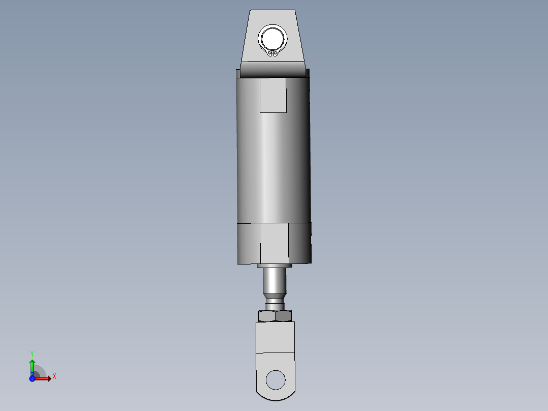 旋转型挡块机构前视图
