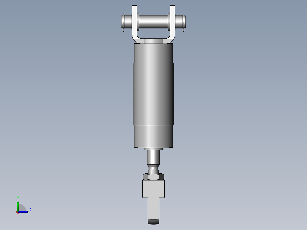 旋转型挡块机构左视图