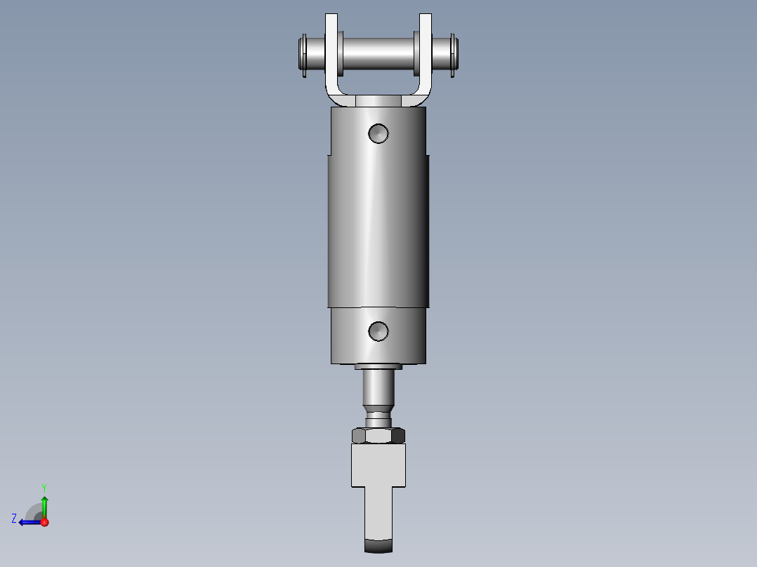 旋转型挡块机构右视图