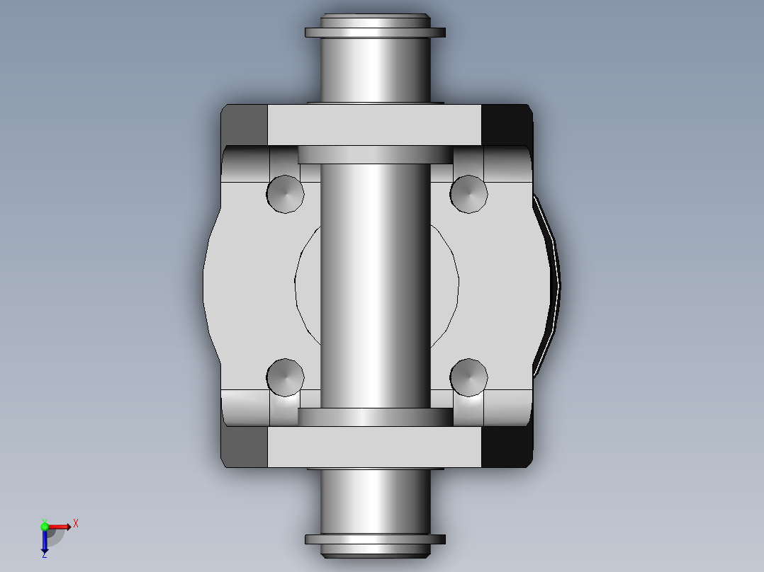 旋转型挡块机构俯视图