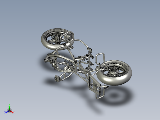 摩托车车架(说明书+分析图片)