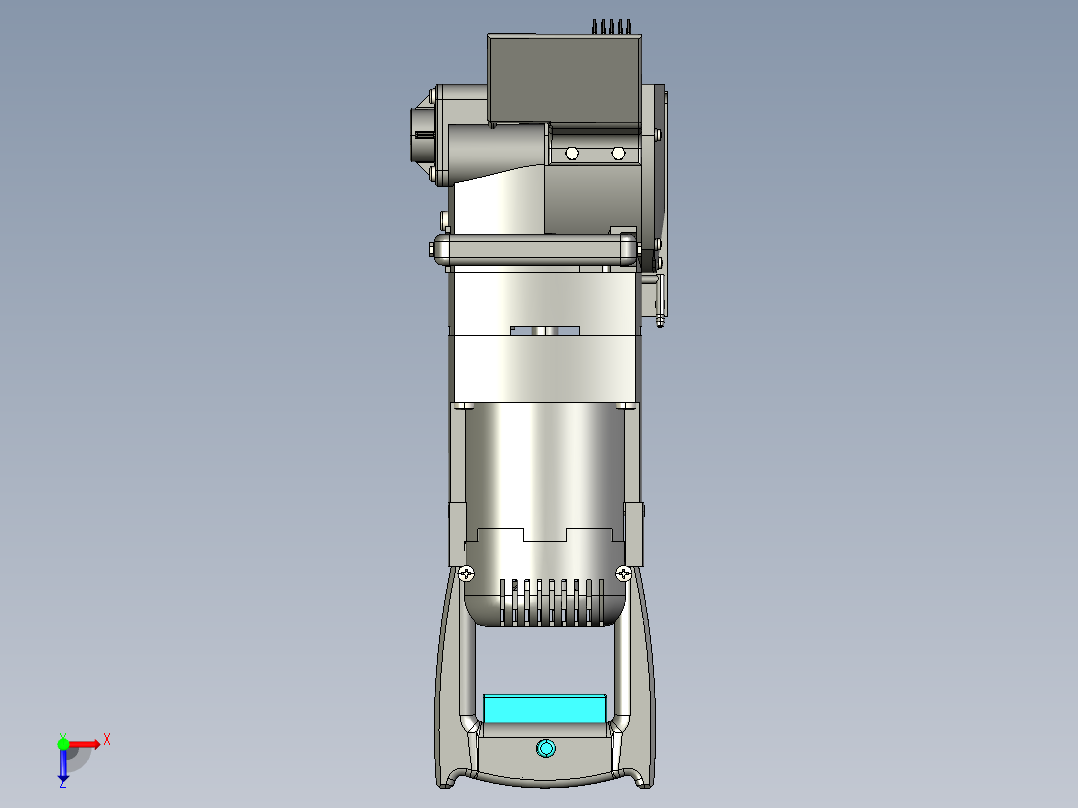 墙壁开槽机的设计俯视图