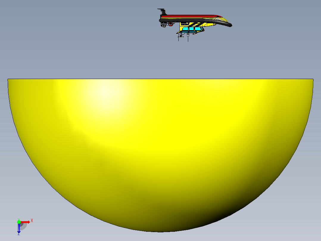 救援RIB高速快艇3D图纸 RHINO设计俯视图