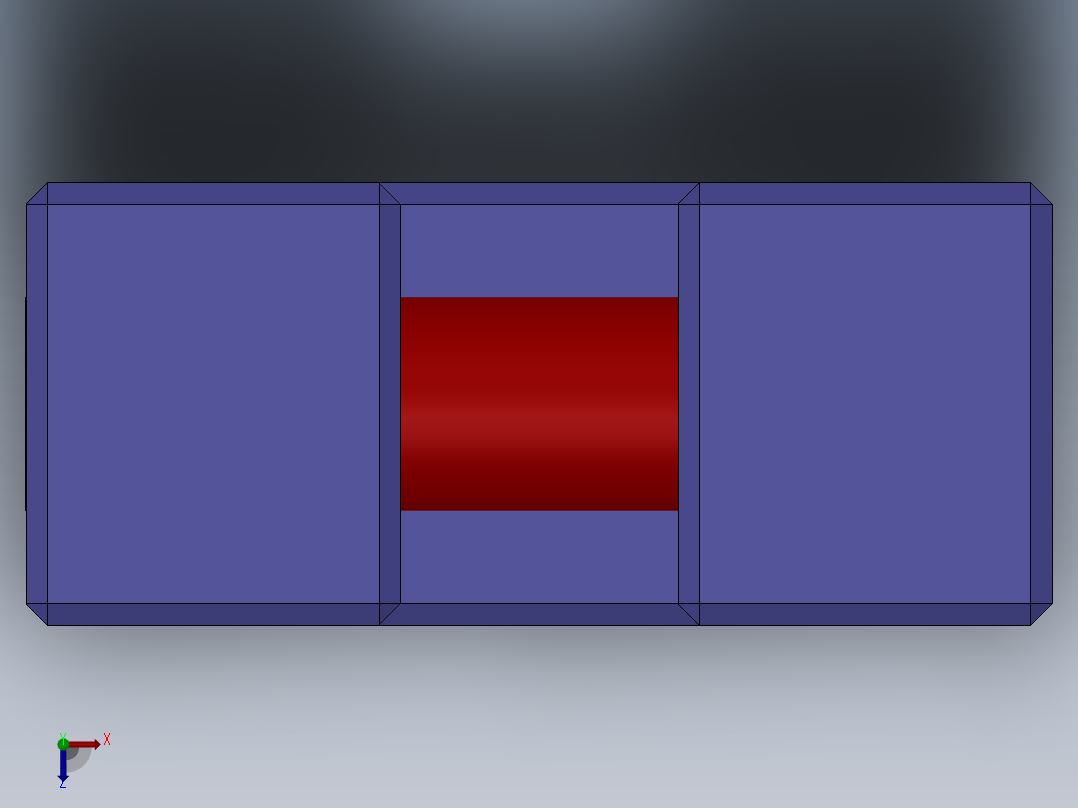 电动车电池锁俯视图