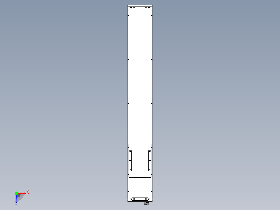 Toyo东佑达直线模组-ECH17-900-M-400W-A2俯视图