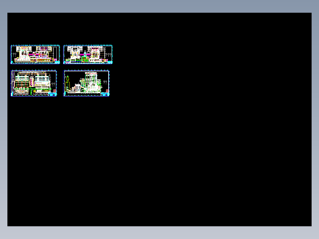 300MW电厂锅炉房及锅炉管道连接图
