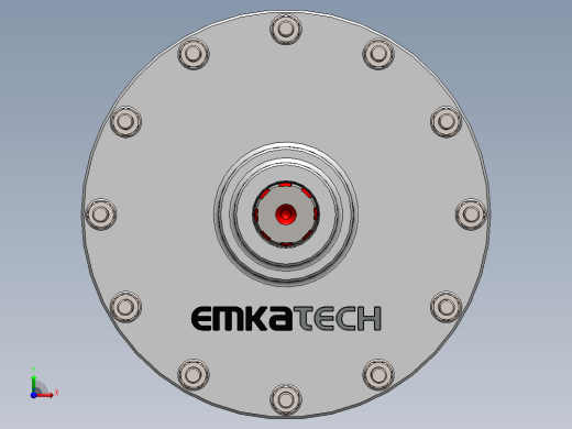 Planetary gear concept行星齿轮传动3D数模图纸 Solidworks设计前视缩略图
