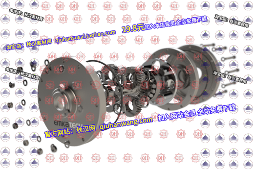 Planetary gear concept行星齿轮传动3D数模图纸 Solidworks设计缩略图