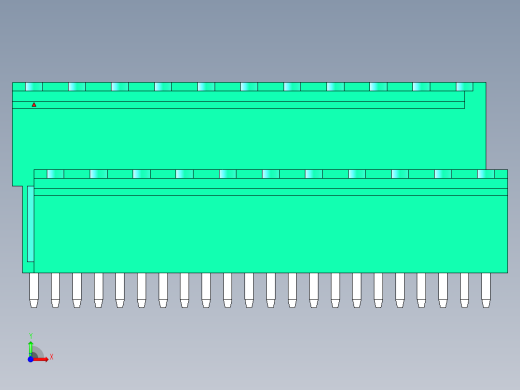 DEGSON 2EDG 系列 5.0mm 可插拔接线端子组-2EDGVT-5.0-22P-14-00AH前视缩略图