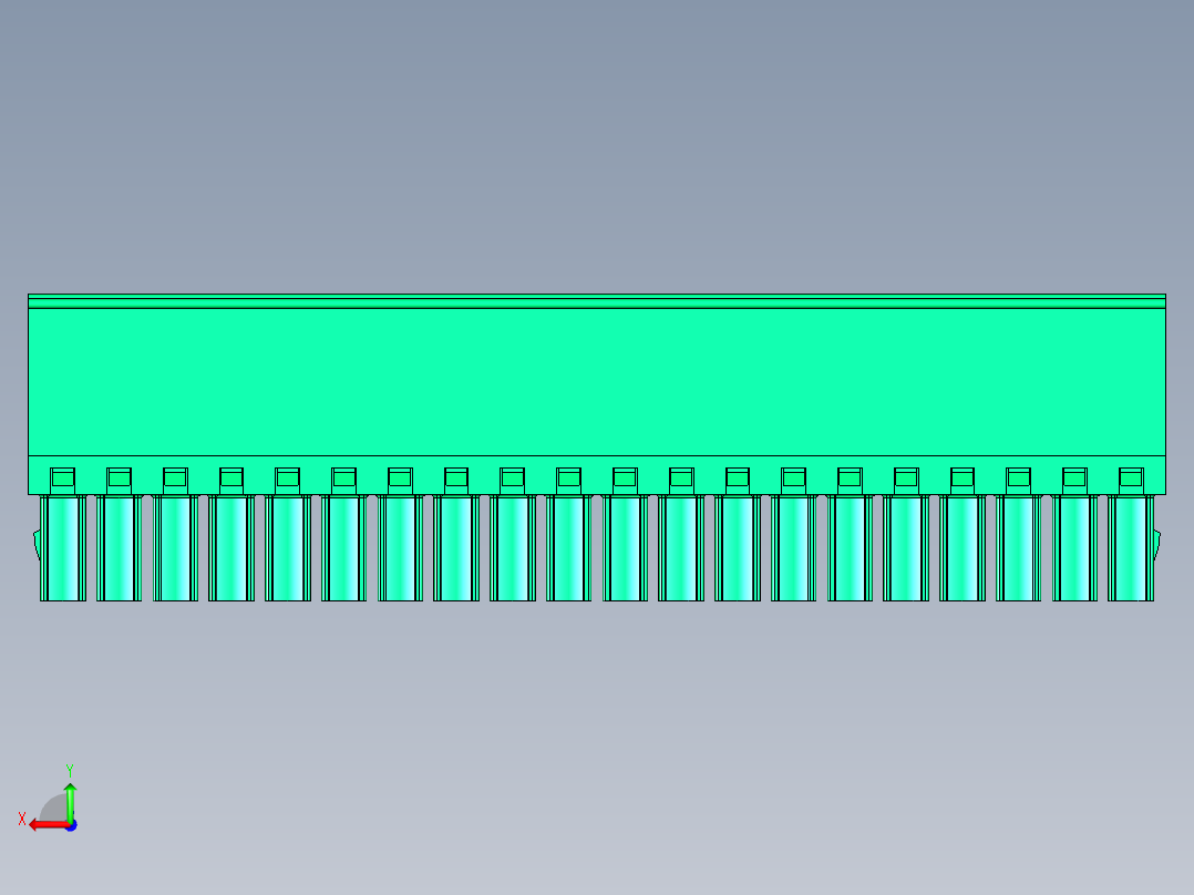 DEGSON 15EDG 系列 3.5mm 插拔式接线端子 FullPack-15EDGKA-3.5-20P-14-00AH后视图