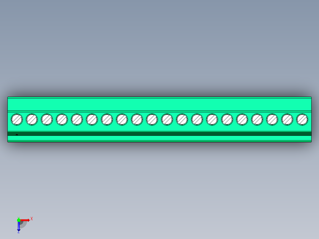 DEGSON 15EDG 系列 3.5mm 插拔式接线端子 FullPack-15EDGKA-3.5-20P-14-00AH俯视图