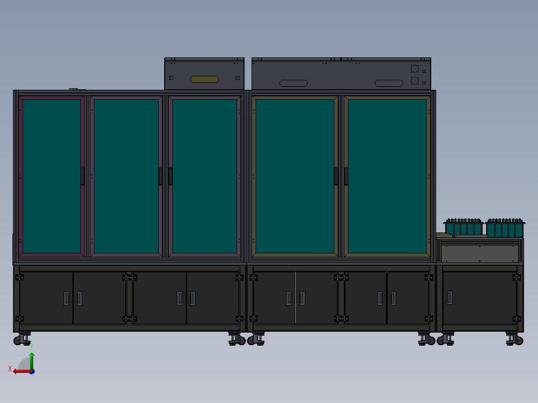 锂电池组装机、非标自动化锂电池组装设备后视图