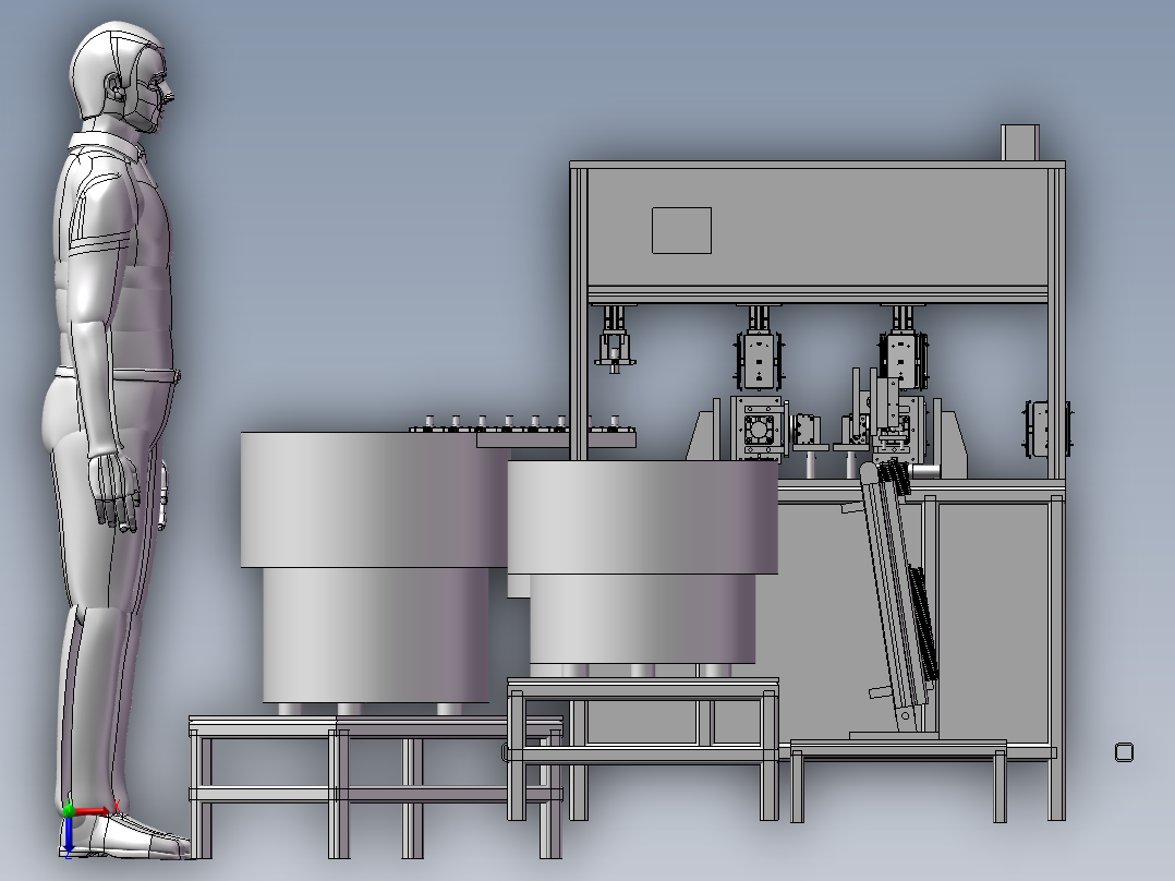 手机壳喷油治具自动组装设备俯视图