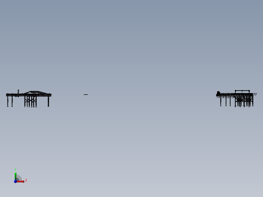 滚筒流水线前视图