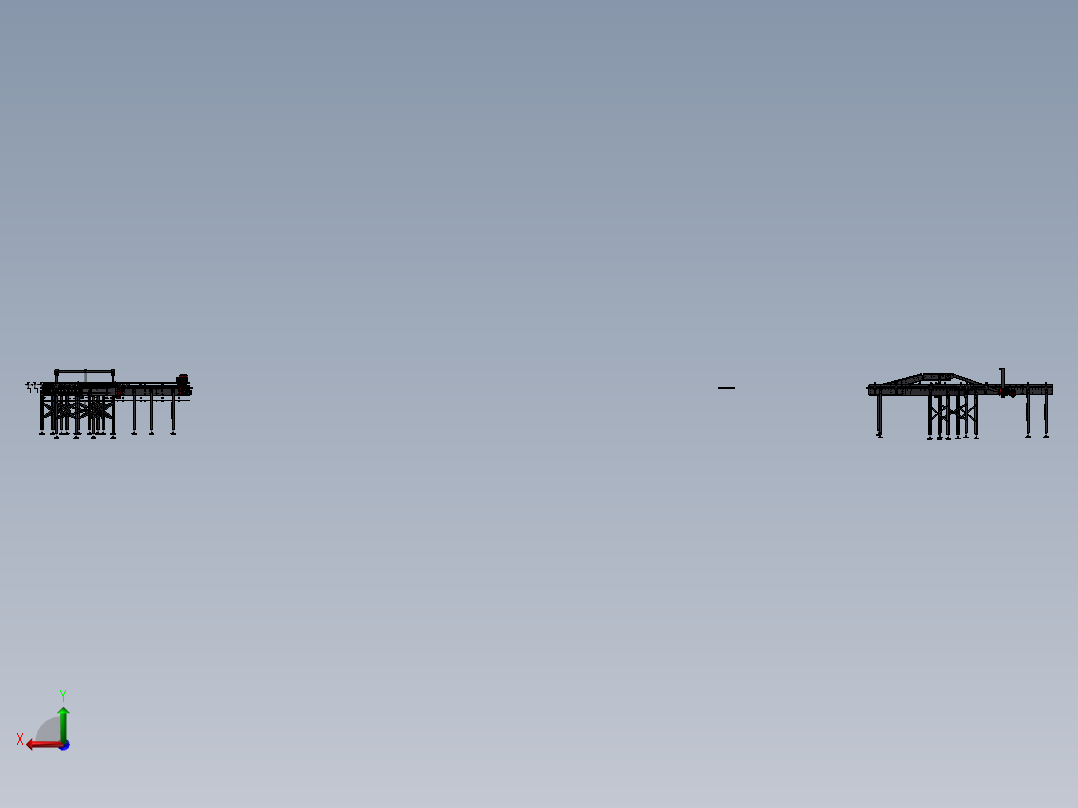 滚筒流水线后视图