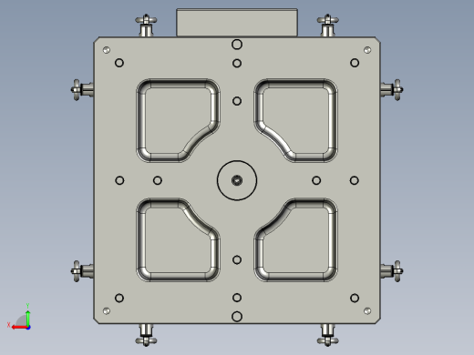托盘 设计模型 (1)后视缩略图