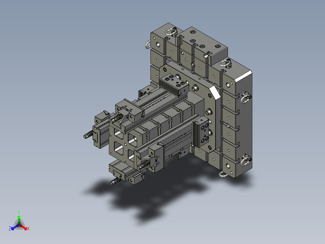 托盘 设计模型 (1)正等轴测图