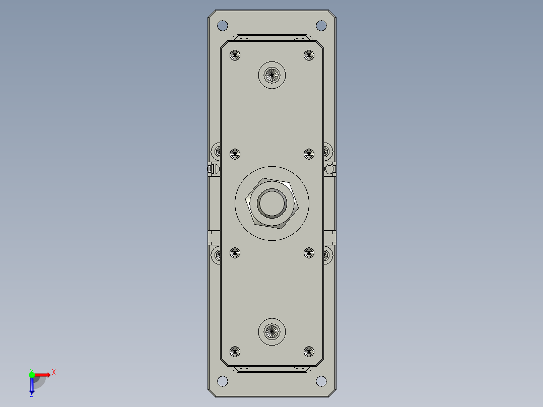 12VZ电动缸-VZ5D-S50-BC俯视图