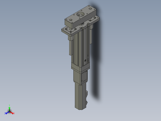 12VZ电动缸-VZ5D-S50-BC正等轴测缩略图