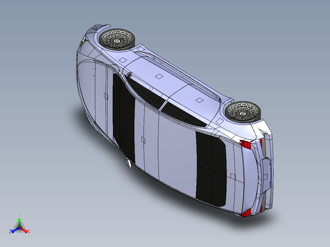汽车车身 (24)正等轴测图