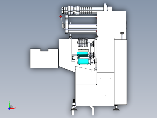 全自动枕式包装机3D模型zhen前视缩略图