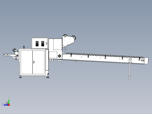 全自动枕式包装机3D模型zhen右视缩略图