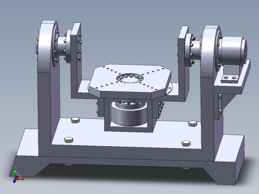 焊接夹具-二轴惯性平台转动结构设计