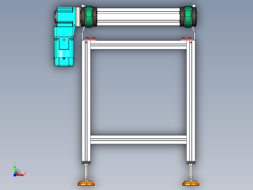 LE-XC4080-重载托盘输送线左直连驱动前视缩略图