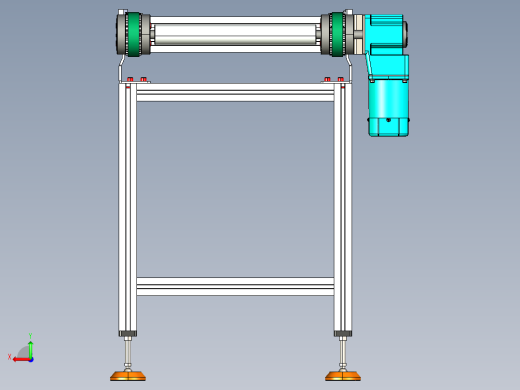 LE-XC4080-重载托盘输送线左直连驱动后视缩略图
