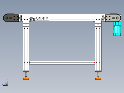 LE-XC4080-重载托盘输送线左直连驱动右视缩略图