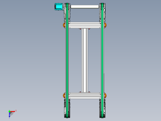 LE-XC4080-重载托盘输送线左直连驱动俯视缩略图
