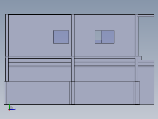 休闲停车场左视缩略图