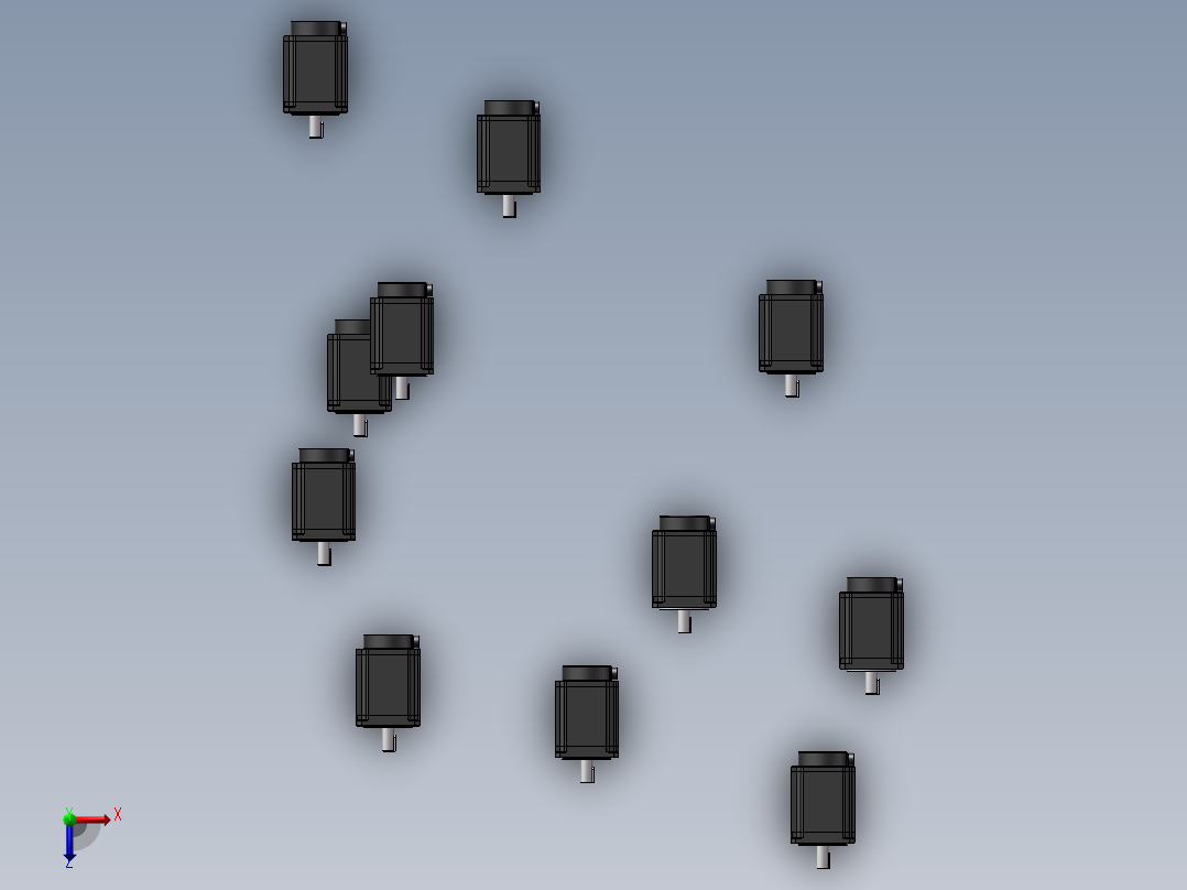 130BYG二组 三组混合式步进电机 共11种规格376524==80俯视图