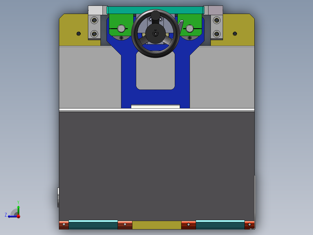角度调节治具右视图