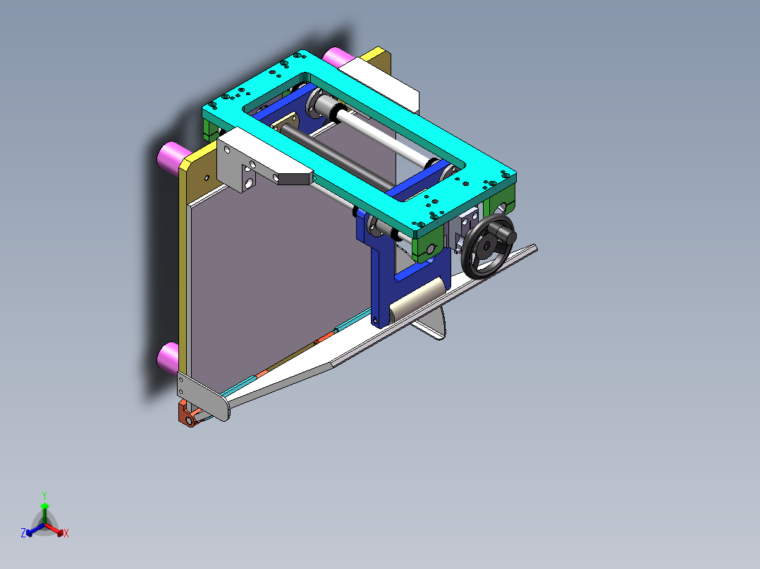 角度调节治具正等轴测图
