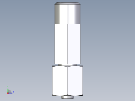 卡套式工业通用硬管接头EO_Swivel_nut_run_tee_EL06LOMD71左视缩略图