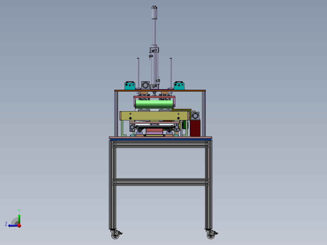 电子产品贴膜机右视图