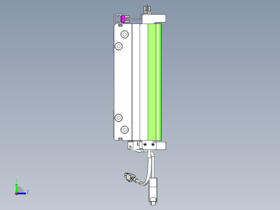 威洛博VL系列直线电机模组-2VL22H2-S3150左视图