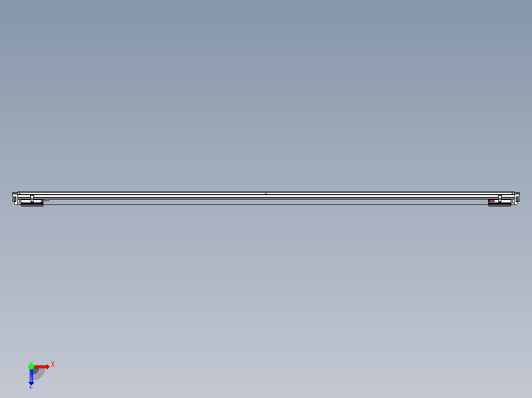 威洛博VL系列直线电机模组-2VL22H2-S3150俯视图