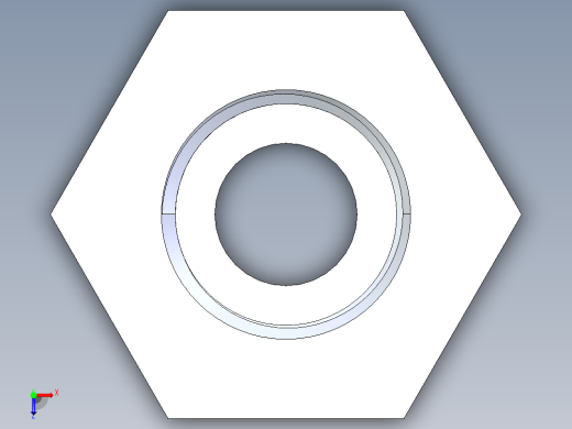 CPVC管件18-Sch80_ReducerBushing_MPTxFPT_9839-052_0.375in x 0.25in俯视缩略图