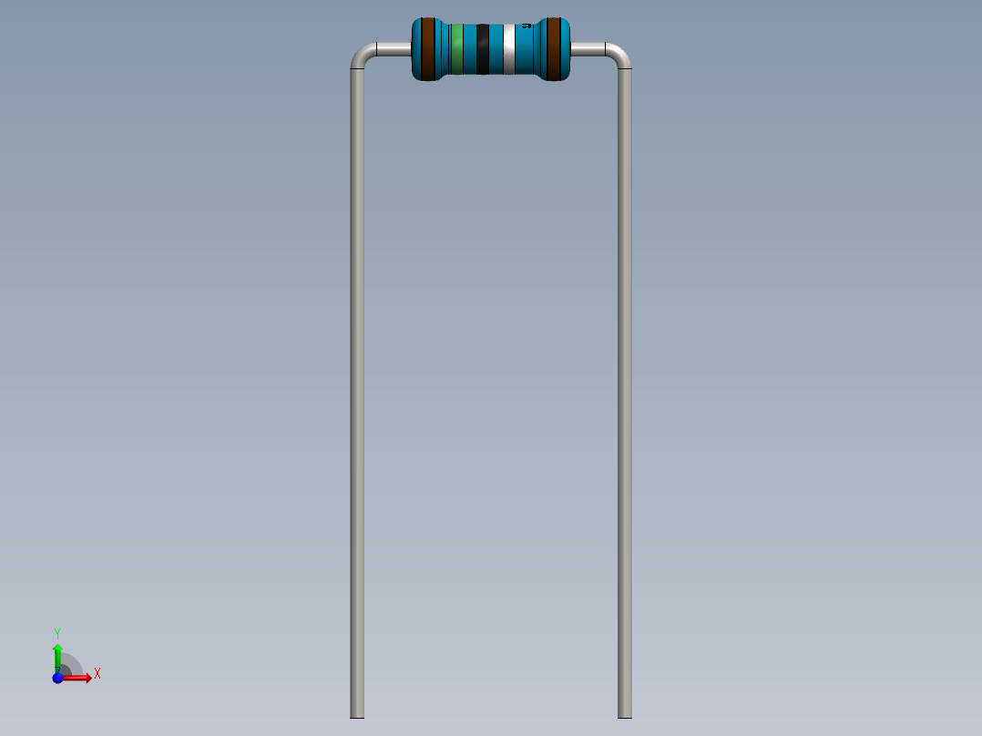 电容器 二极管 电阻器-Resistor 1.5 Ohm Blue前视图