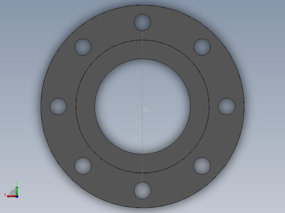 PVC管件-4in_Flange后视图