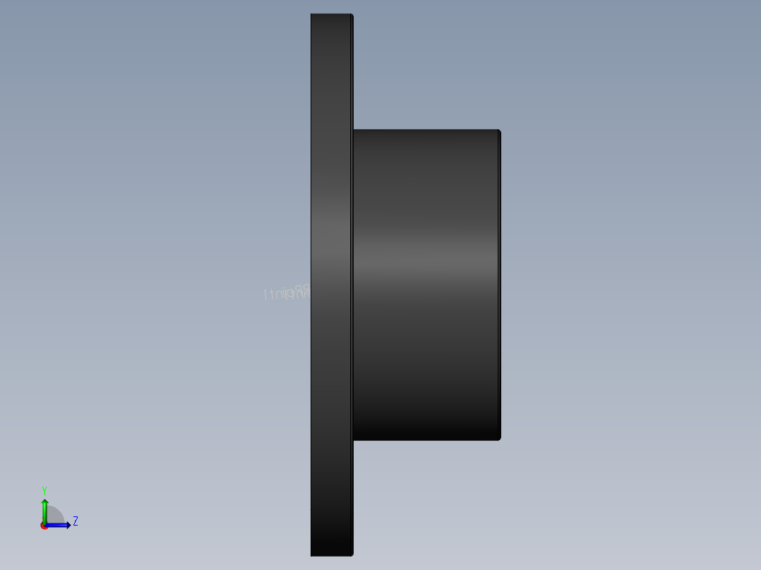 PVC管件-4in_Flange左视图