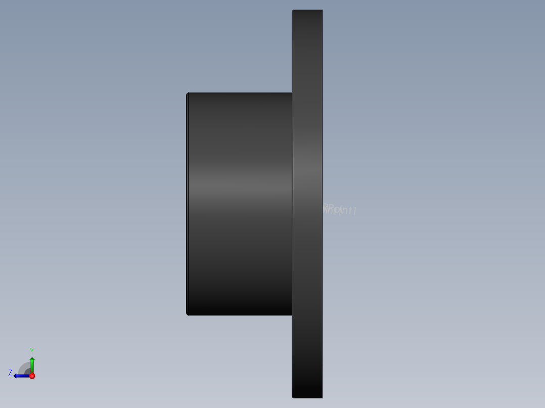 PVC管件-4in_Flange右视图