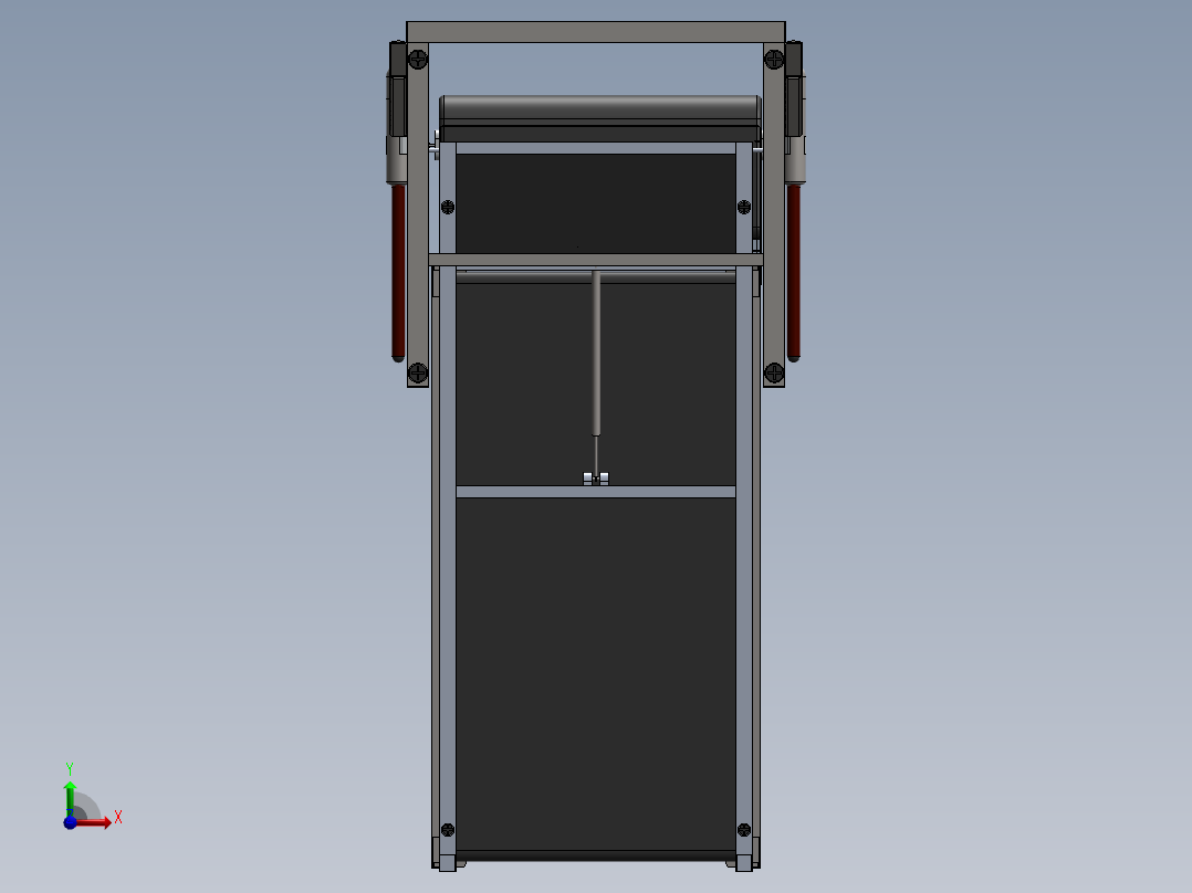 可折叠跑步机前视图