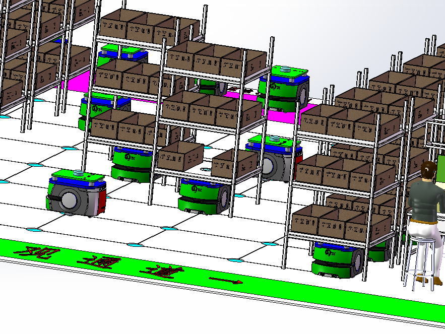 AGV仓库自动拆单系统
