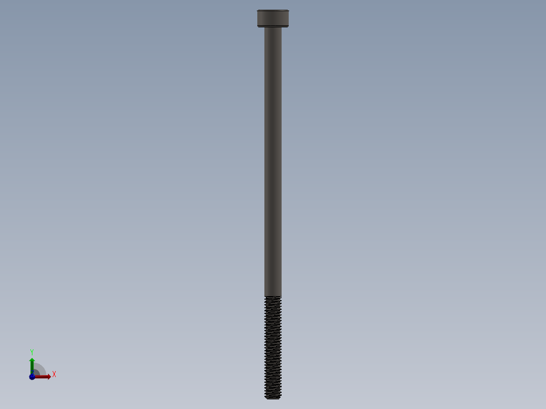Screw_DIN_912_M3x65_A2.SLDPRT公制内六角螺钉前视图