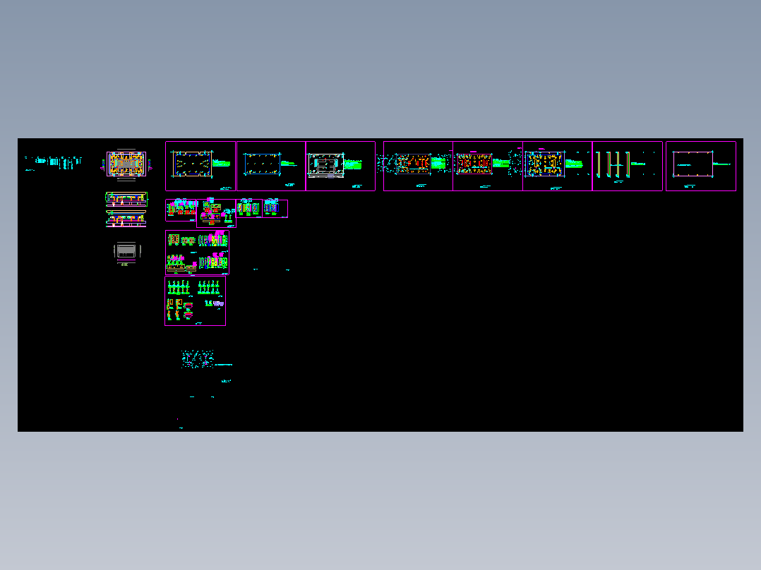 电脑外壳侧冲孔模具CAD设计图纸